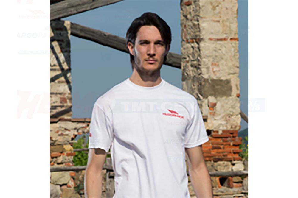 Hvid t-shirt med logo, XXL